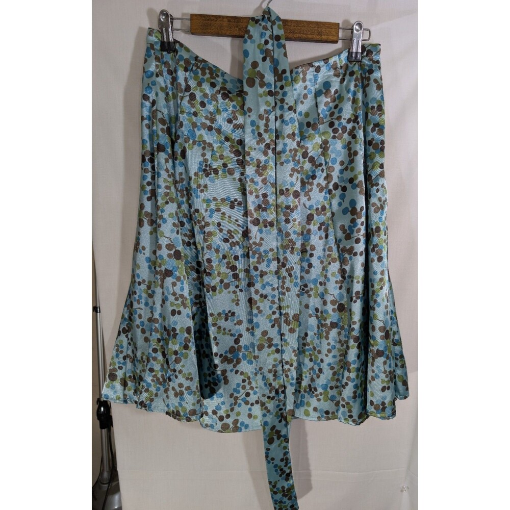 Apt 9 Skirt Lined Polka Dot Belt Detail Multicolor Womans Size 10